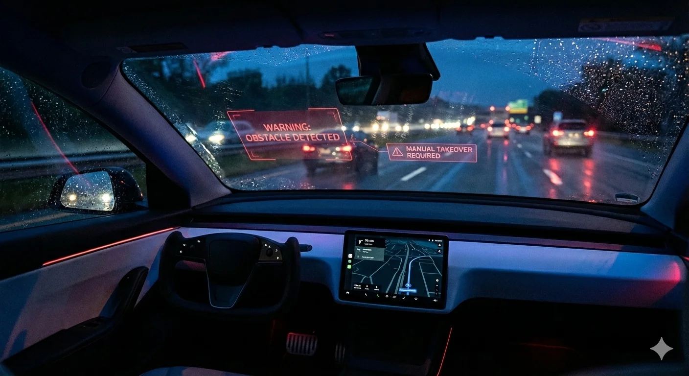 AV verification scenario — rain highway